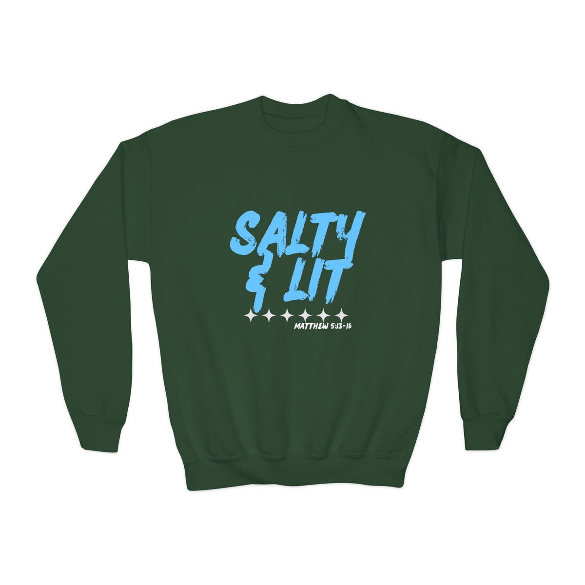 “Salty & Lit” Christian Graphic Sweatshirt