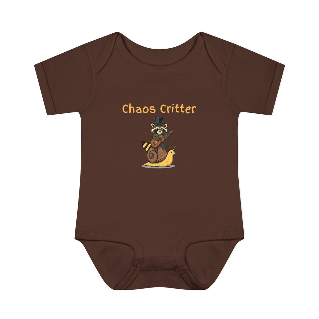 Baby Bodysuit | 'Chaos Critter' Playful Racoon Baby Onesie