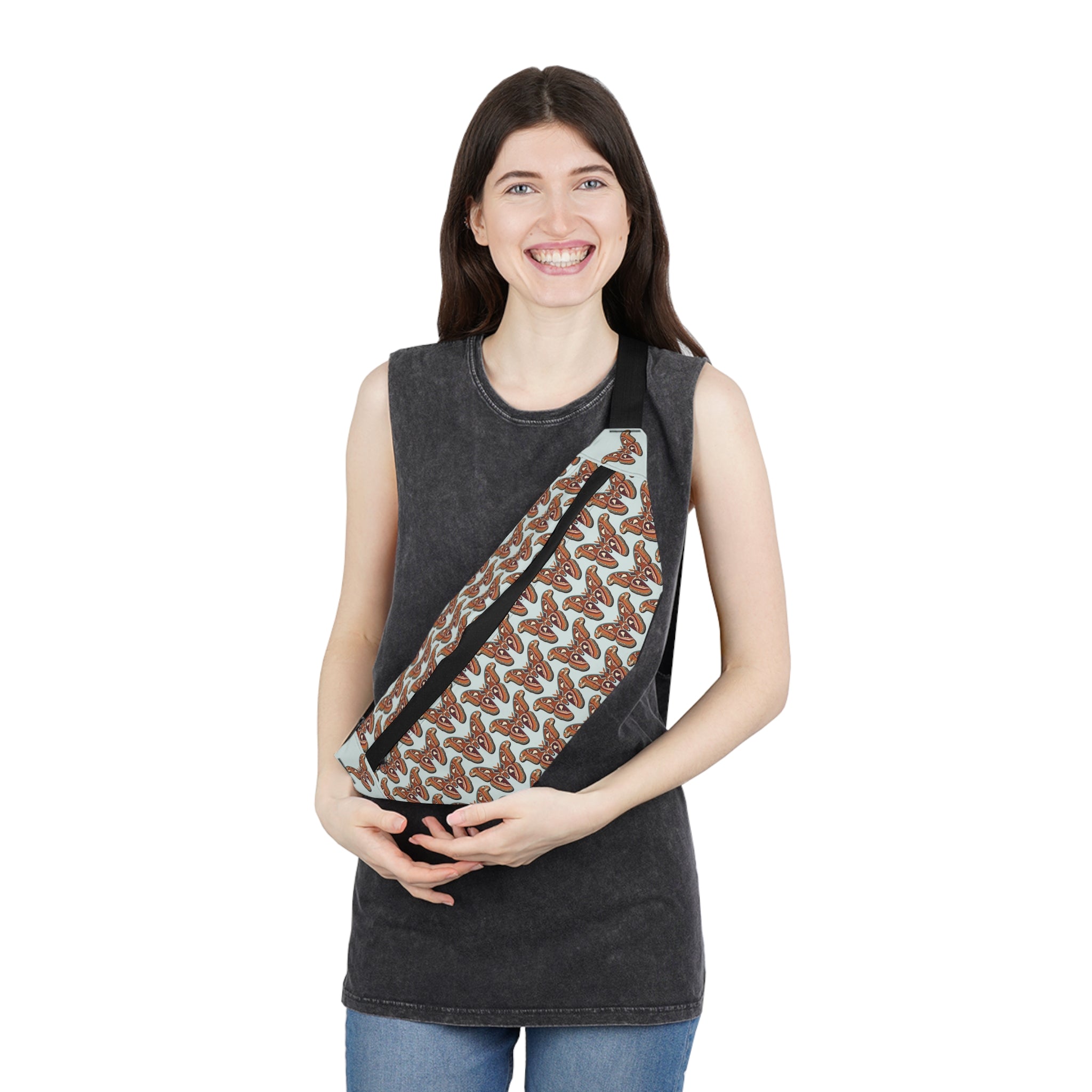 Travel Pack | Atlas Moth Patterned Waist Bag — Large Fanny Pack