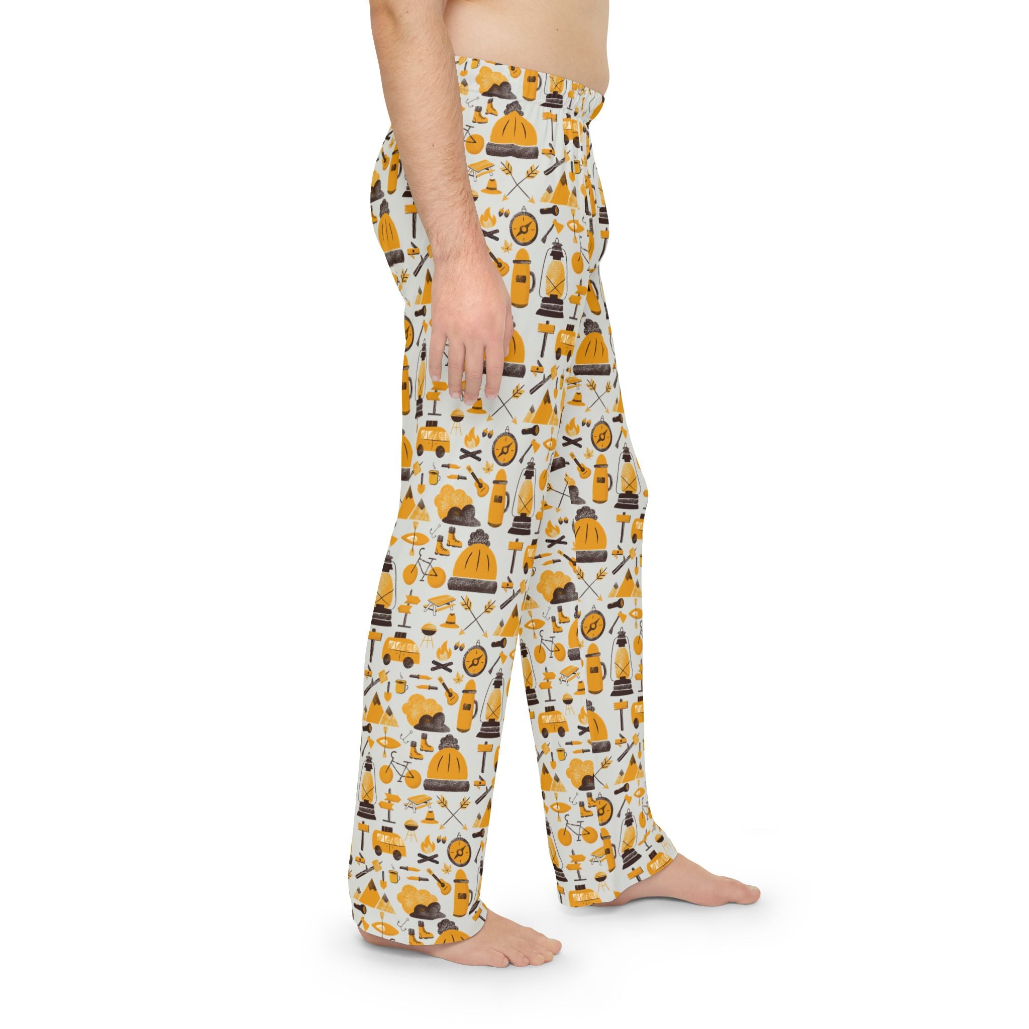 Pajama Pants | Men's Cozy Camping Pattern Lounge Sleepwear