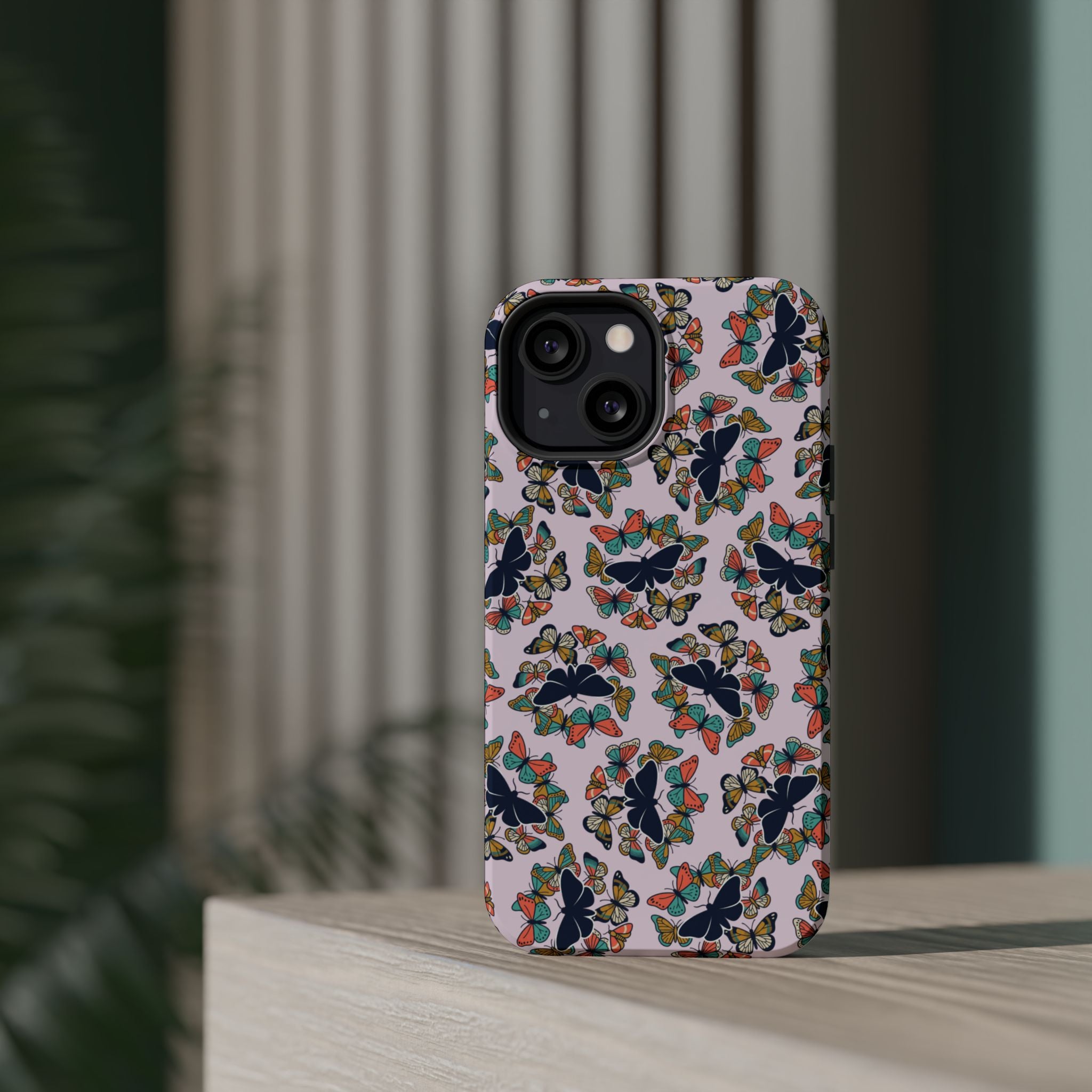 Phone Cases | Pastel Butterflies and Moths Pattern Magnetic Impact-Resistant Case