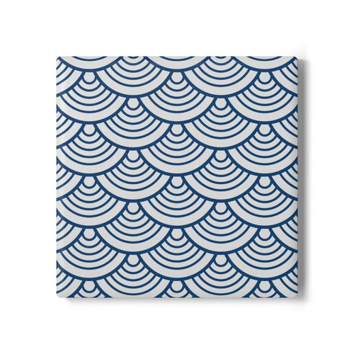 Coasters | Blue Wave Pattern Ceramic Drink Coaster