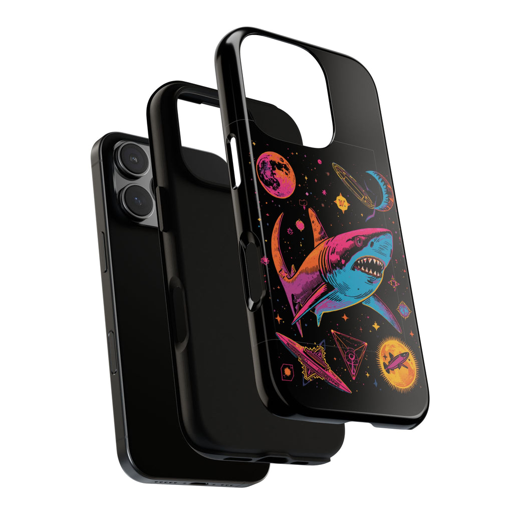 Phone Cases | Neon Space Shark Case