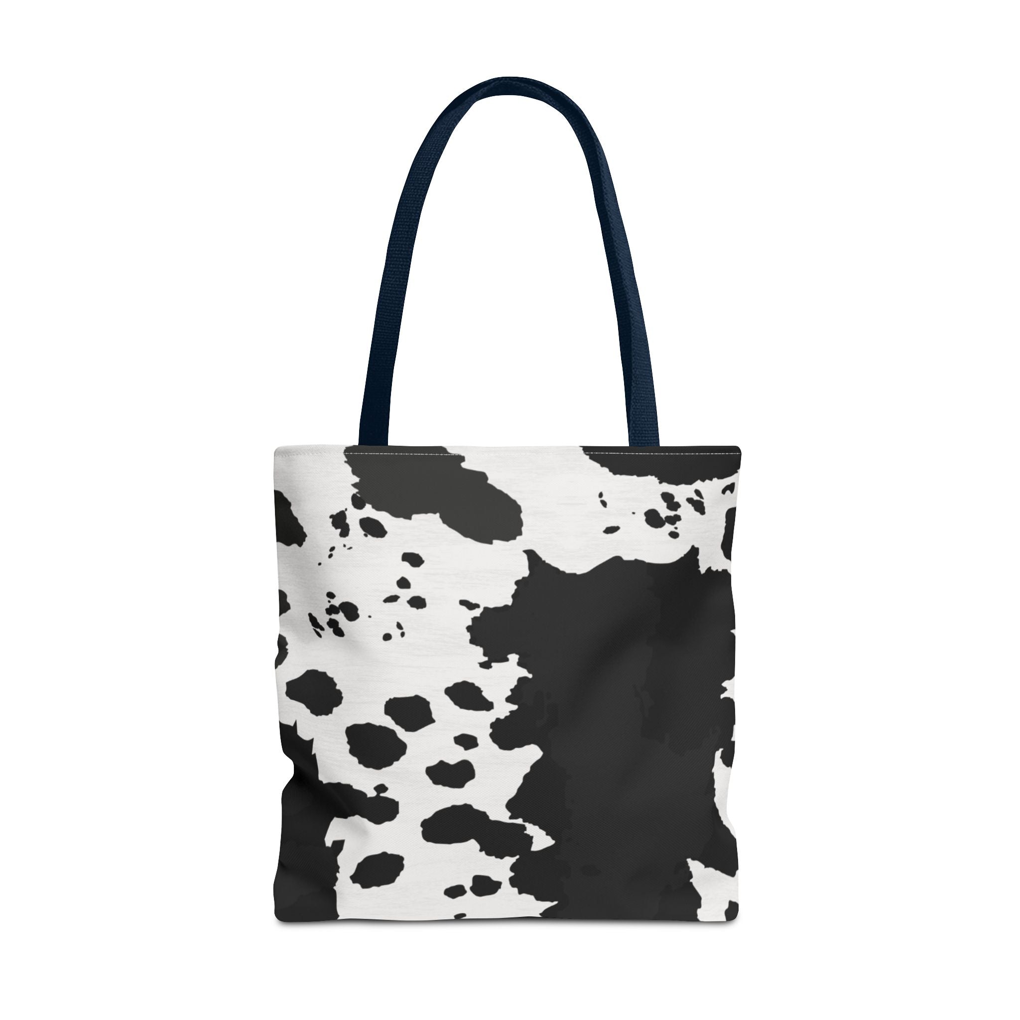 Tote Bag | Black & White Cow Print Patterned Shoulder Tote