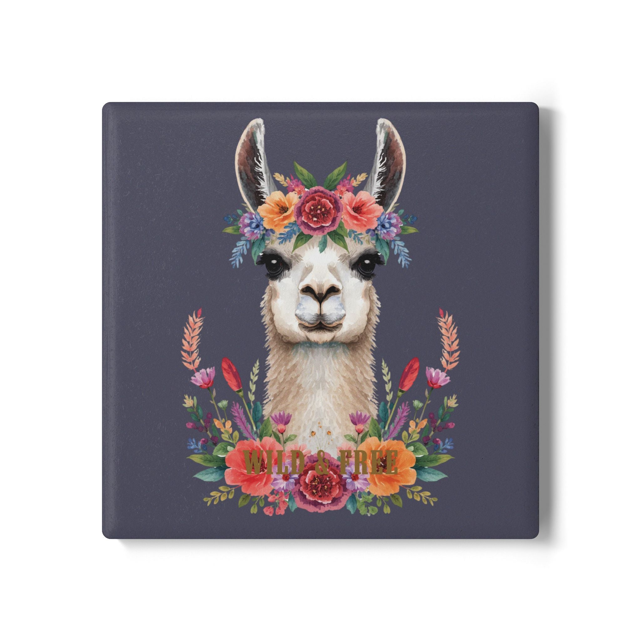 Coasters | Cute Boho Llama Ceramic Drink Coasters