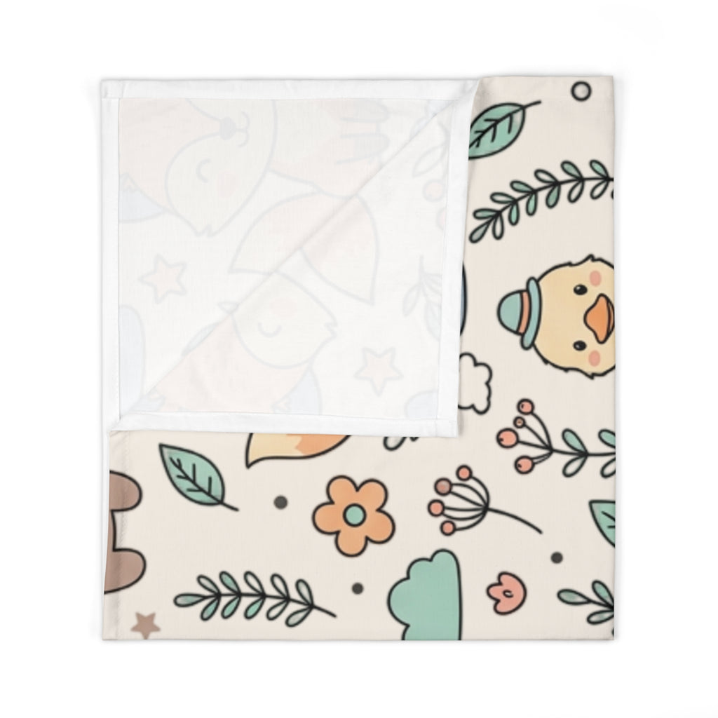 Baby Swaddle Blanket | Woodland Friends Nursery Wrap