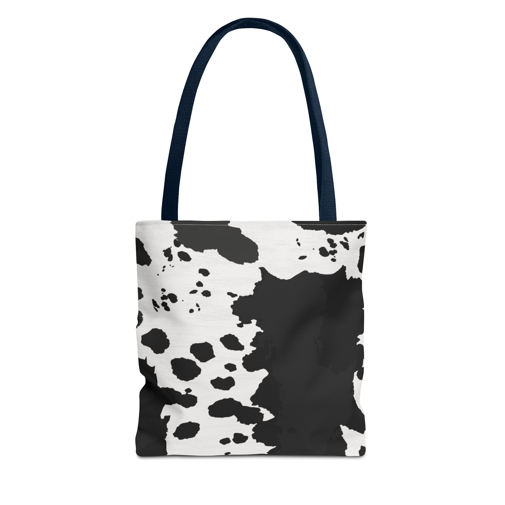 Tote Bag | Black & White Cow Print Patterned Shoulder Tote