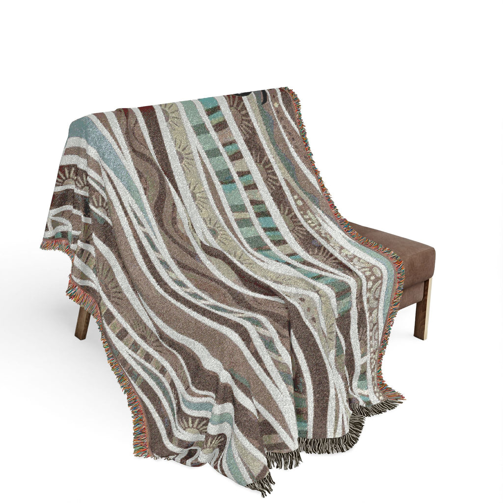 Personalized Boho Woven Throw