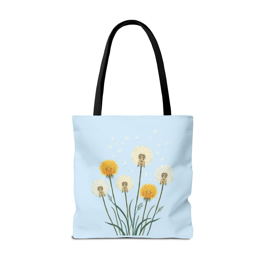 Tote Bag | Dandelions on Light Blue Background