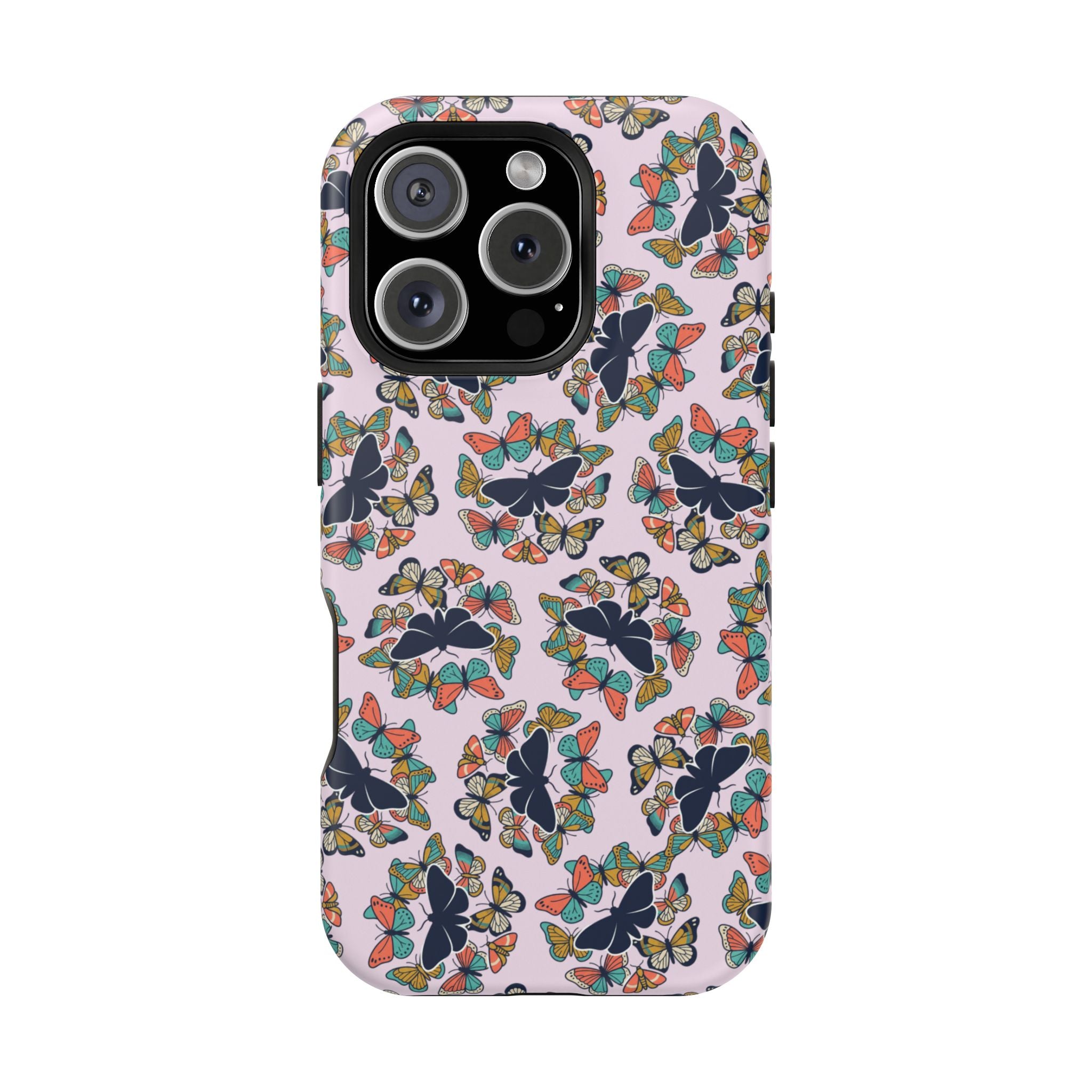 Phone Cases | Pastel Butterflies and Moths Pattern Magnetic Impact-Resistant Case