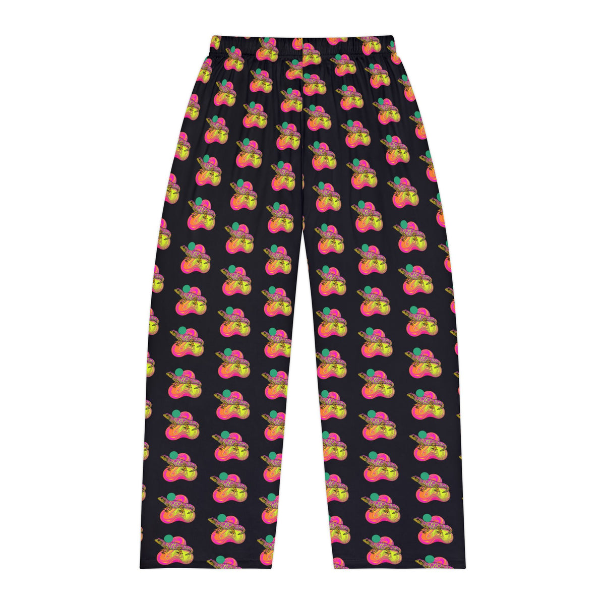 Neon Leopard Gecko Pajama Pants