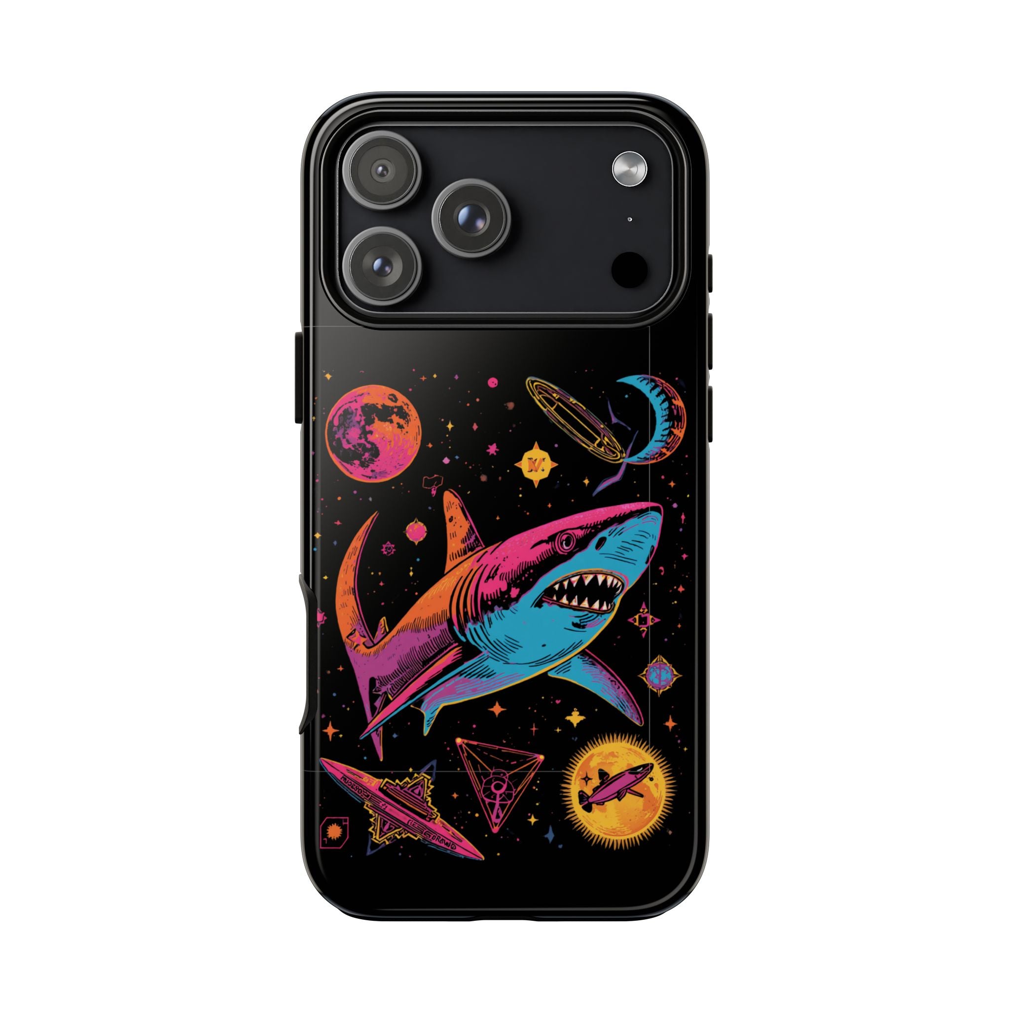 Phone Cases | Neon Space Shark Case