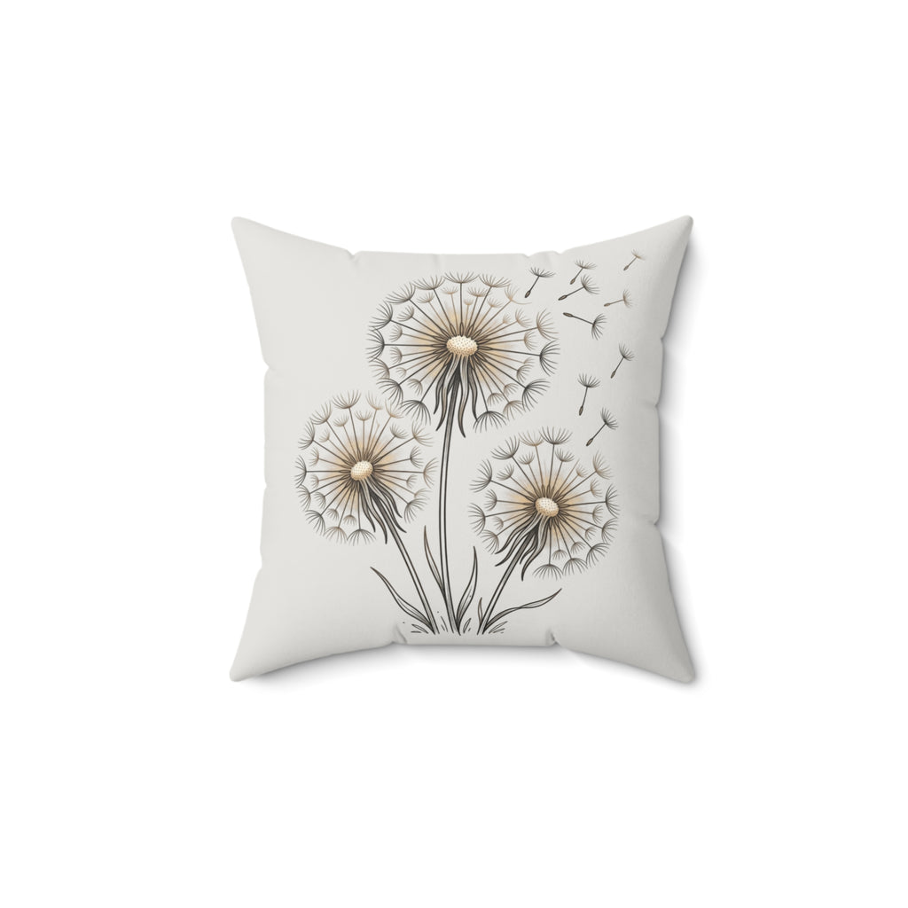 Throw Pillow | Dandelion Blooms Decorative Pillow