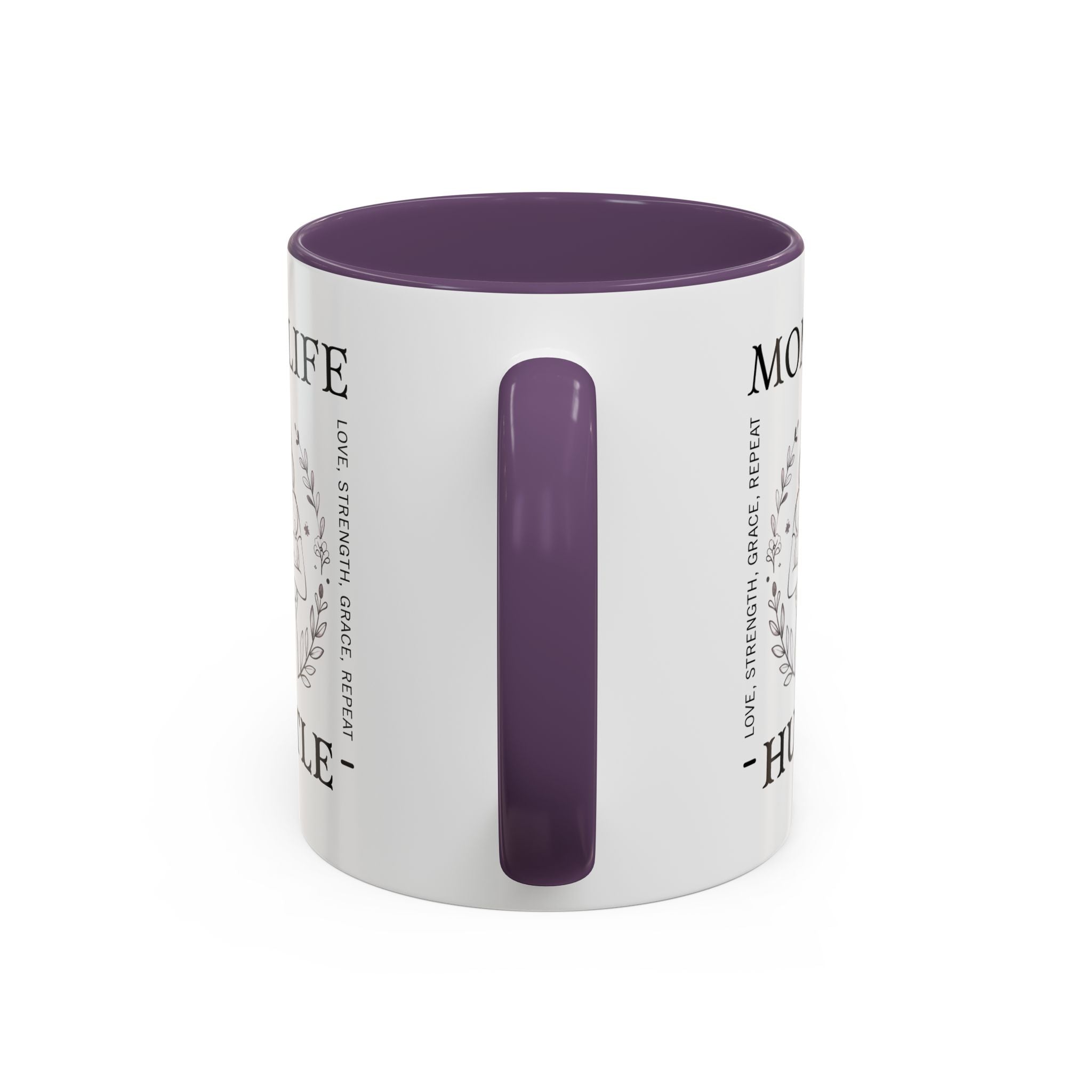 Mom Life Hustle Coffee Mug | Mom Life Accent Ceramic Mug 11/15oz