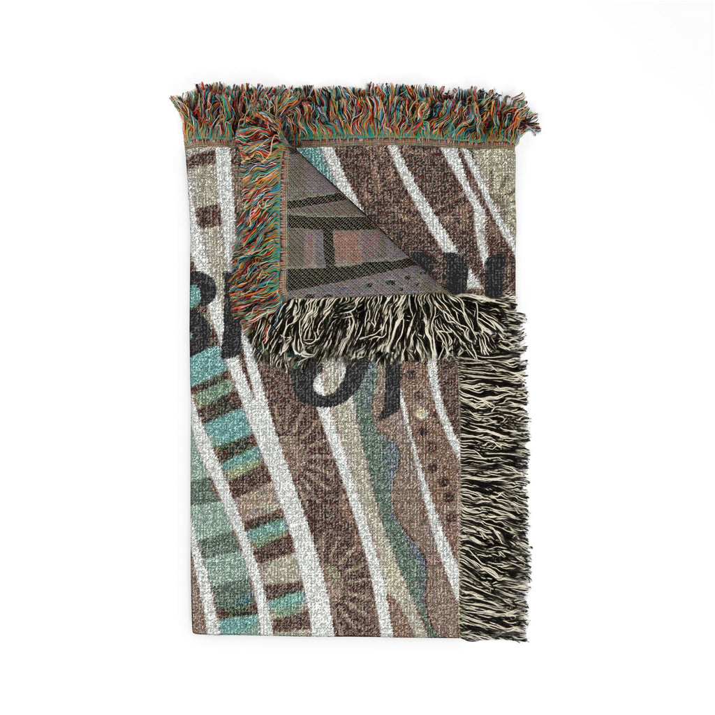 Personalized Boho Woven Throw