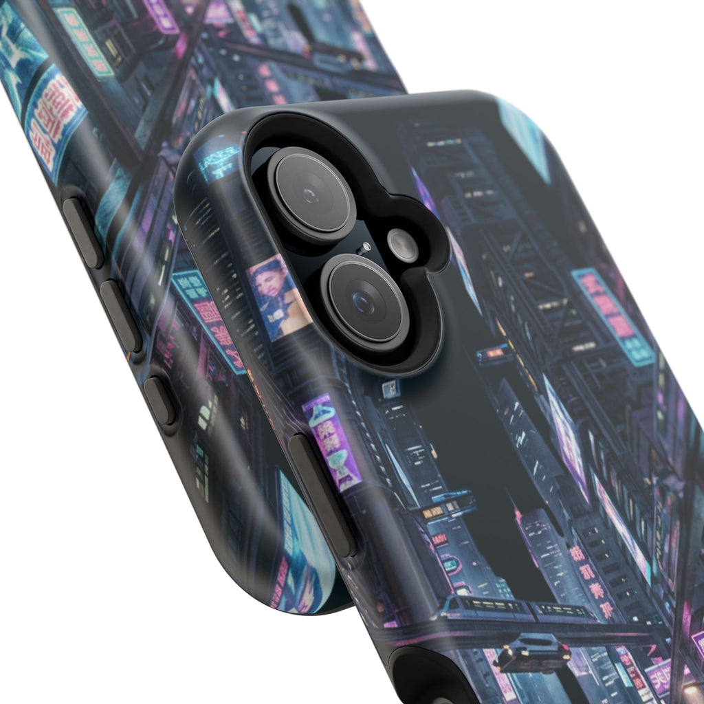 Phone Case | Cyberpunk City Magnetic Impact-Resistant Phone Cover