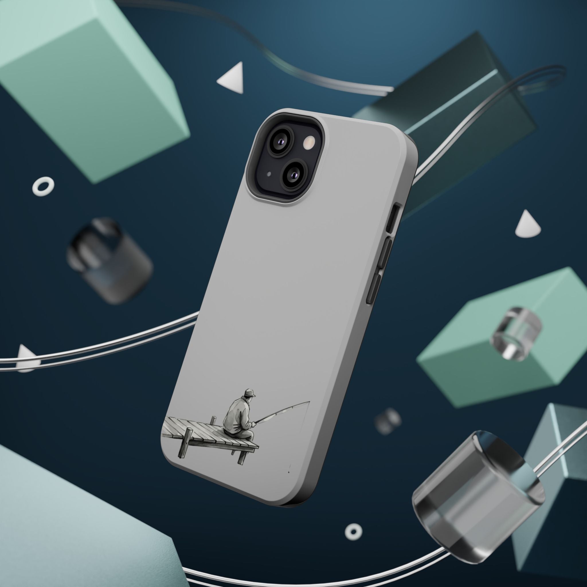 Phone Case | Fishing Dock Minimalist Magnetic Impact-Resistant Case