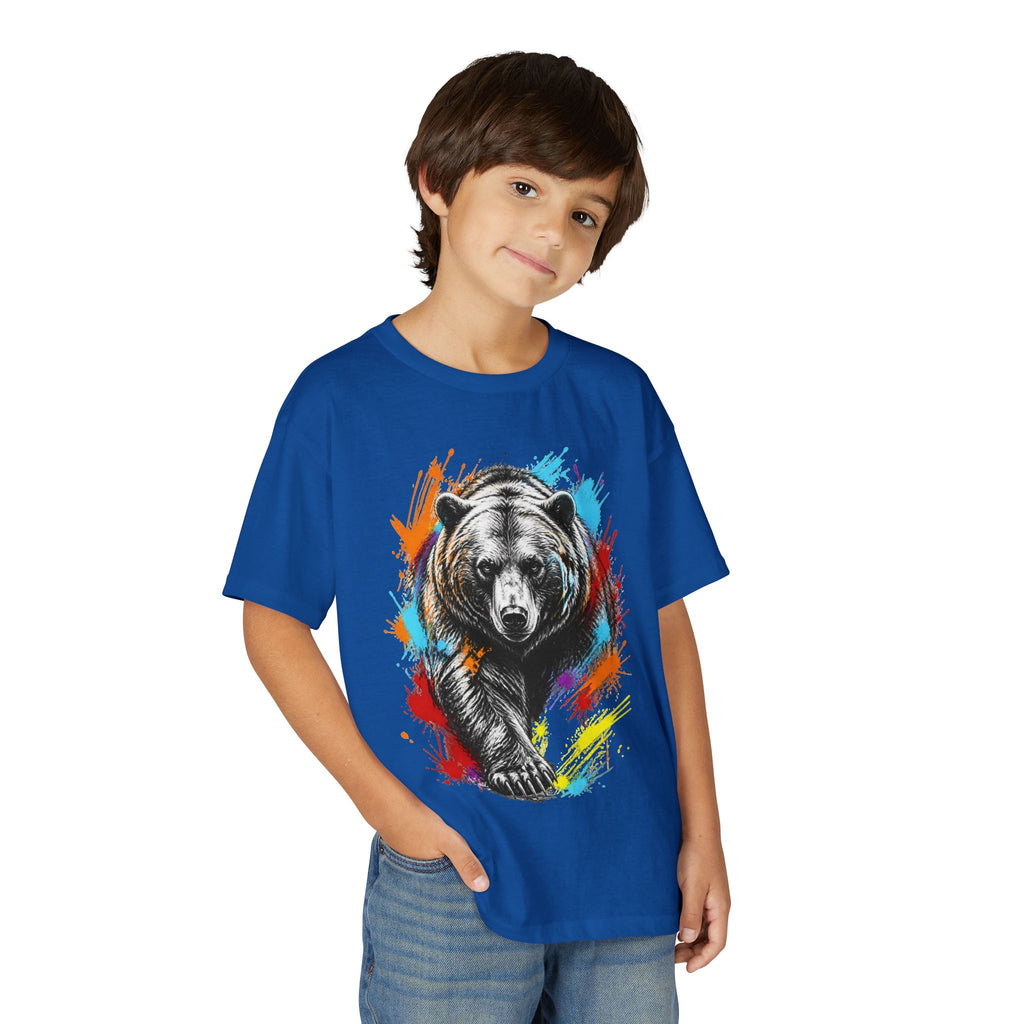 Color Splash Kodiak Bear T-Shirt for Children