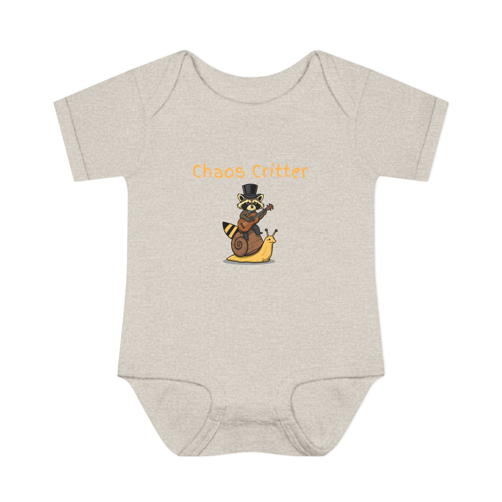 Baby Bodysuit | 'Chaos Critter' Playful Racoon Baby Onesie