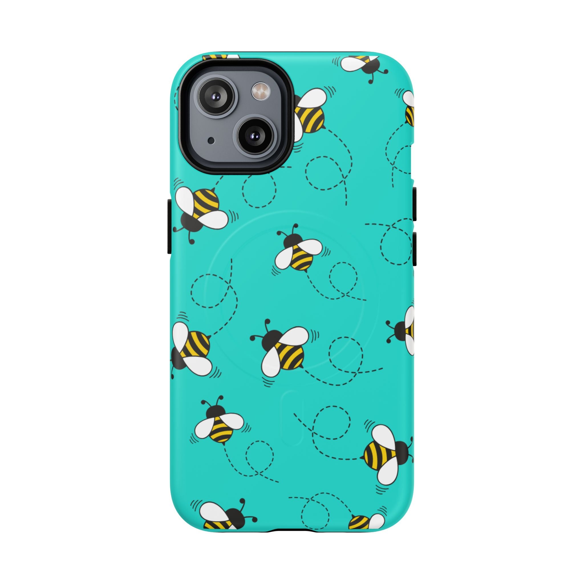 Phone Case | Cute Turquoise Bumblebee Tough Magnetic Phone Case