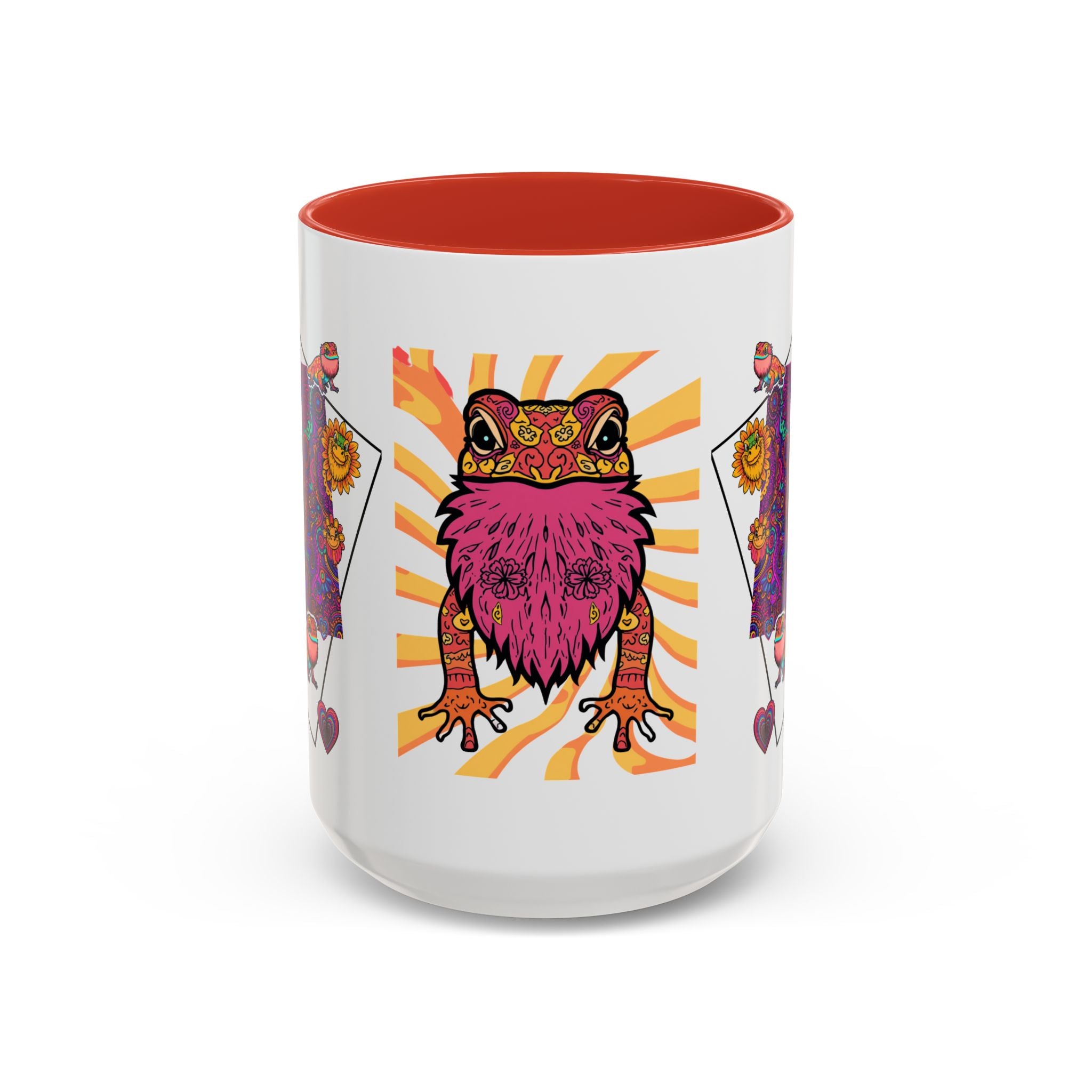 Coffee Mug | Psychedelic Lizards Accent Ceramic Mug