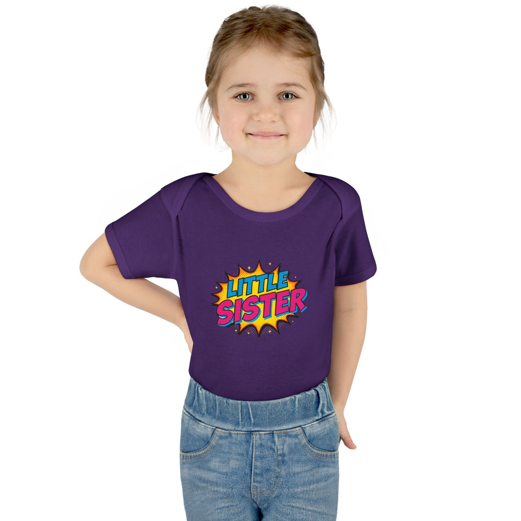 Baby Bodysuit | 'Little Sister' Comic Pop Art Infant Onesie