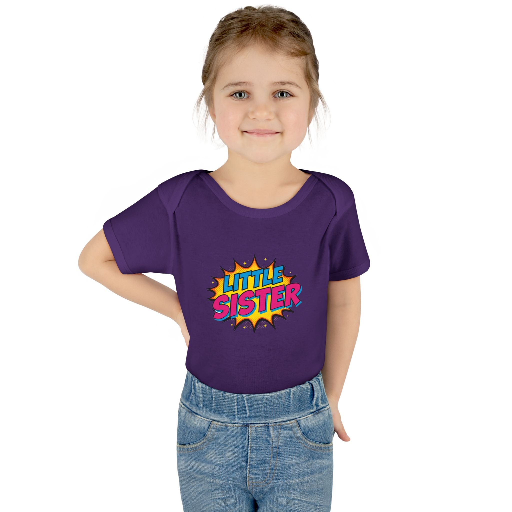 Baby Bodysuit | 'Little Sister' Comic Pop Art Infant Onesie