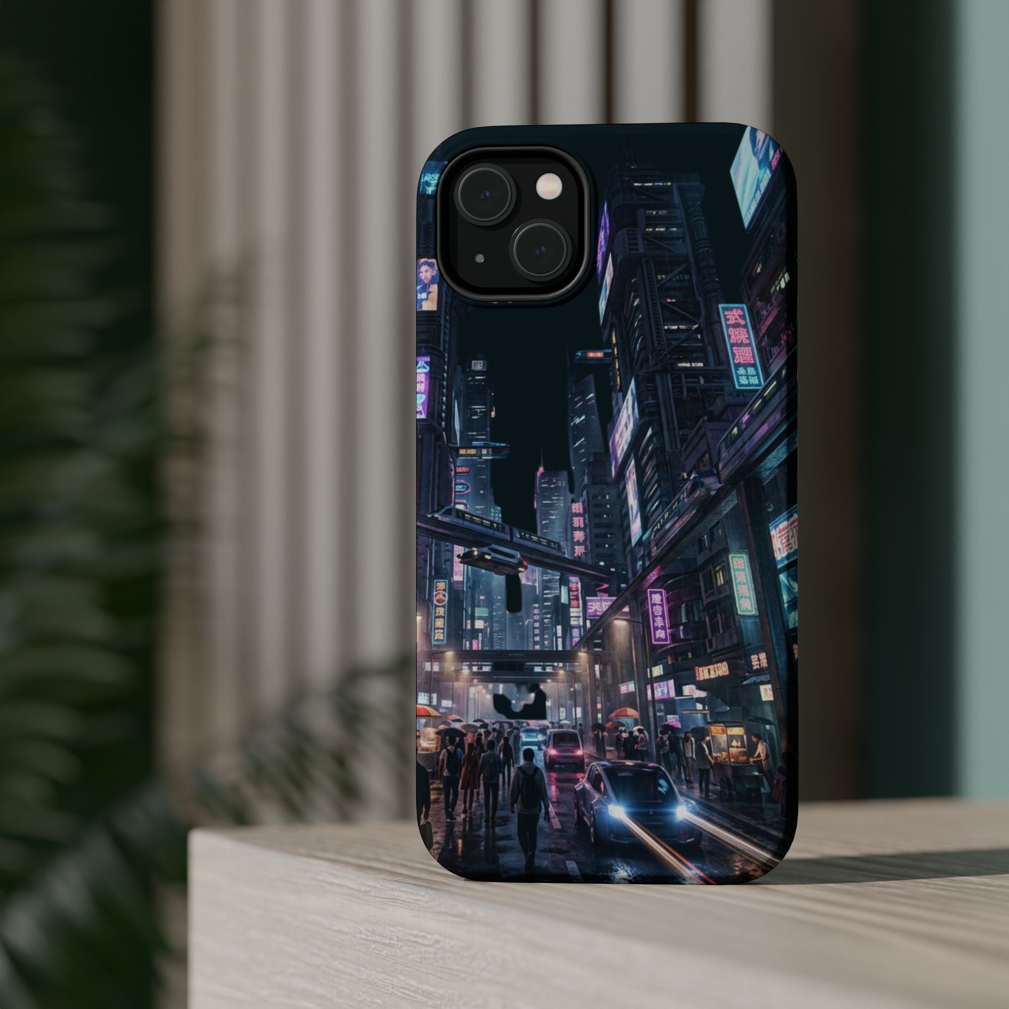 Phone Case | Cyberpunk City Magnetic Impact-Resistant Phone Cover
