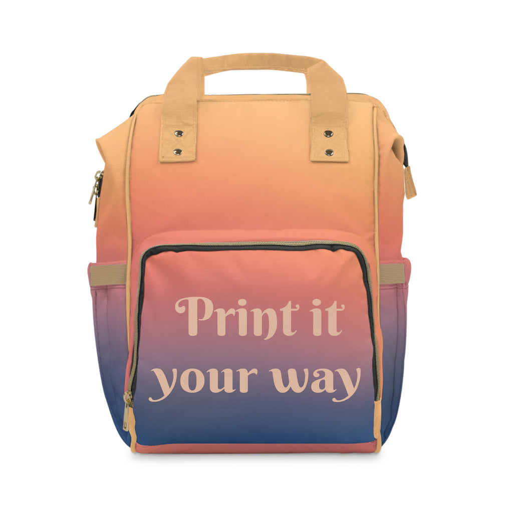 Diaper Backpack | Customizable Gradient Diaper Bag