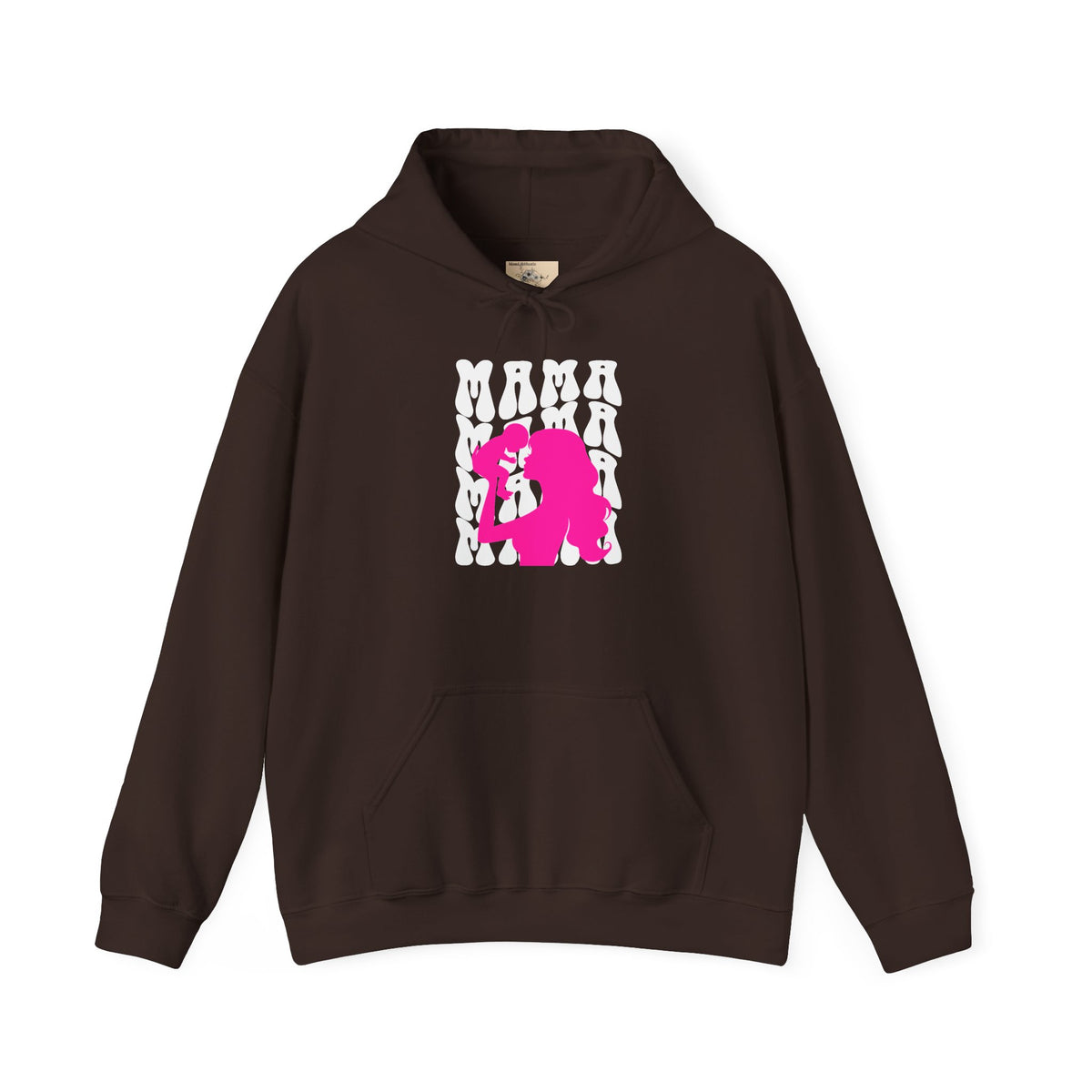 Pink "Mama" & Baby Silhouette Hoodie
