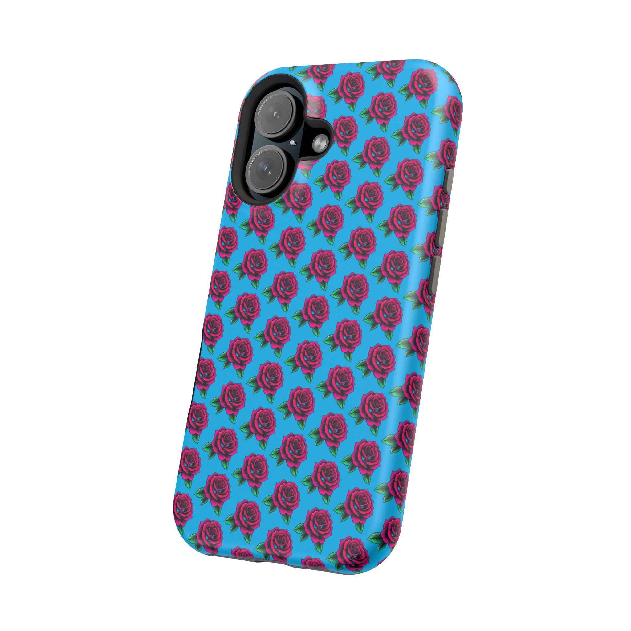Phone Cases | Bright Rose Pattern Magnetic Impact-Resistant Case