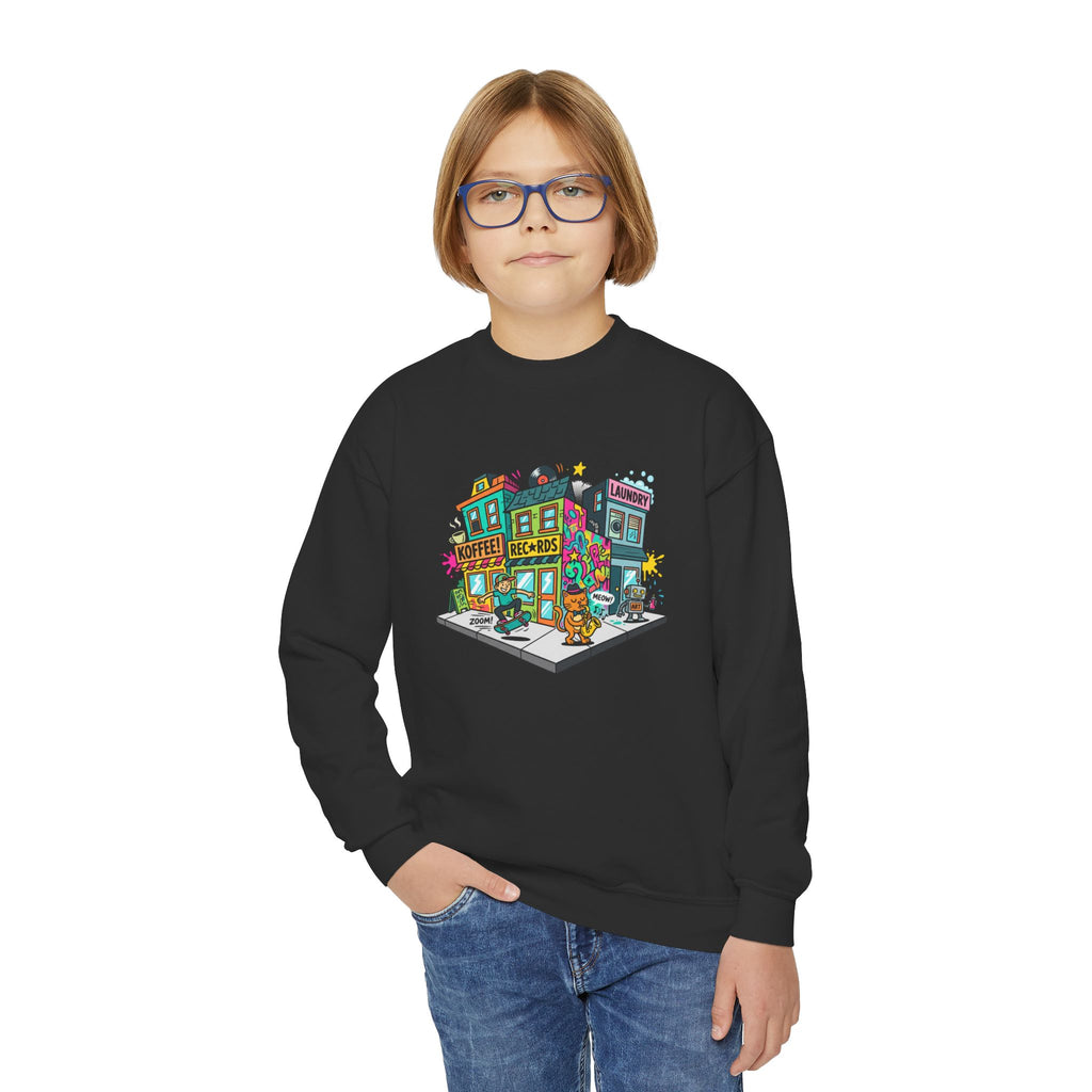 Colorful City Life Crewneck Sweatshirt