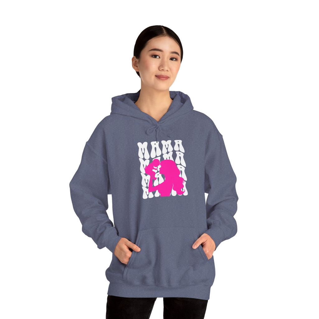 Pink "Mama" & Baby Silhouette Hoodie