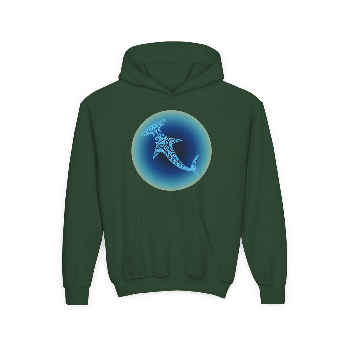 Tribal Hammerhead Youth Hoodie
