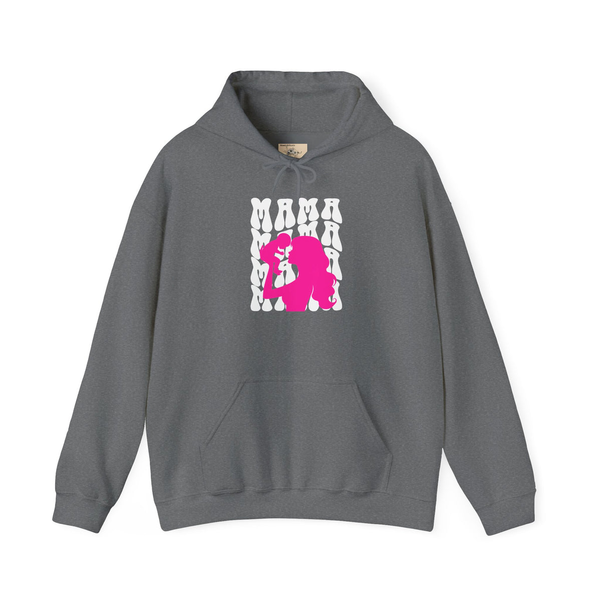 Pink "Mama" & Baby Silhouette Hoodie