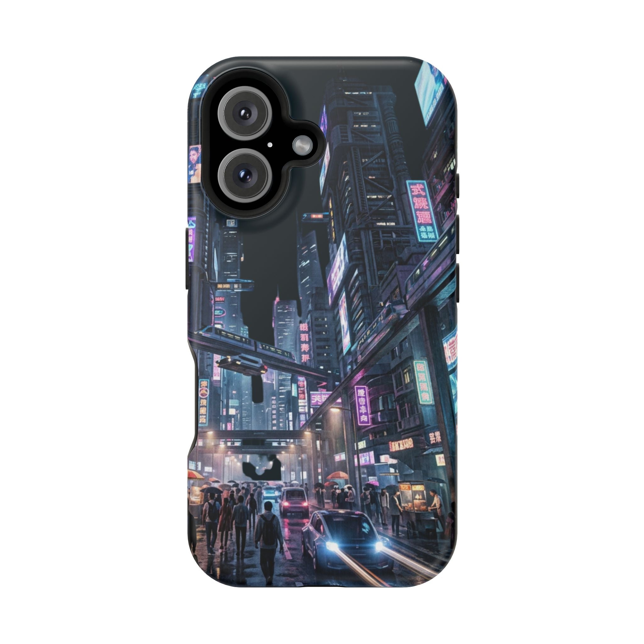 Phone Case | Cyberpunk City Magnetic Impact-Resistant Phone Cover