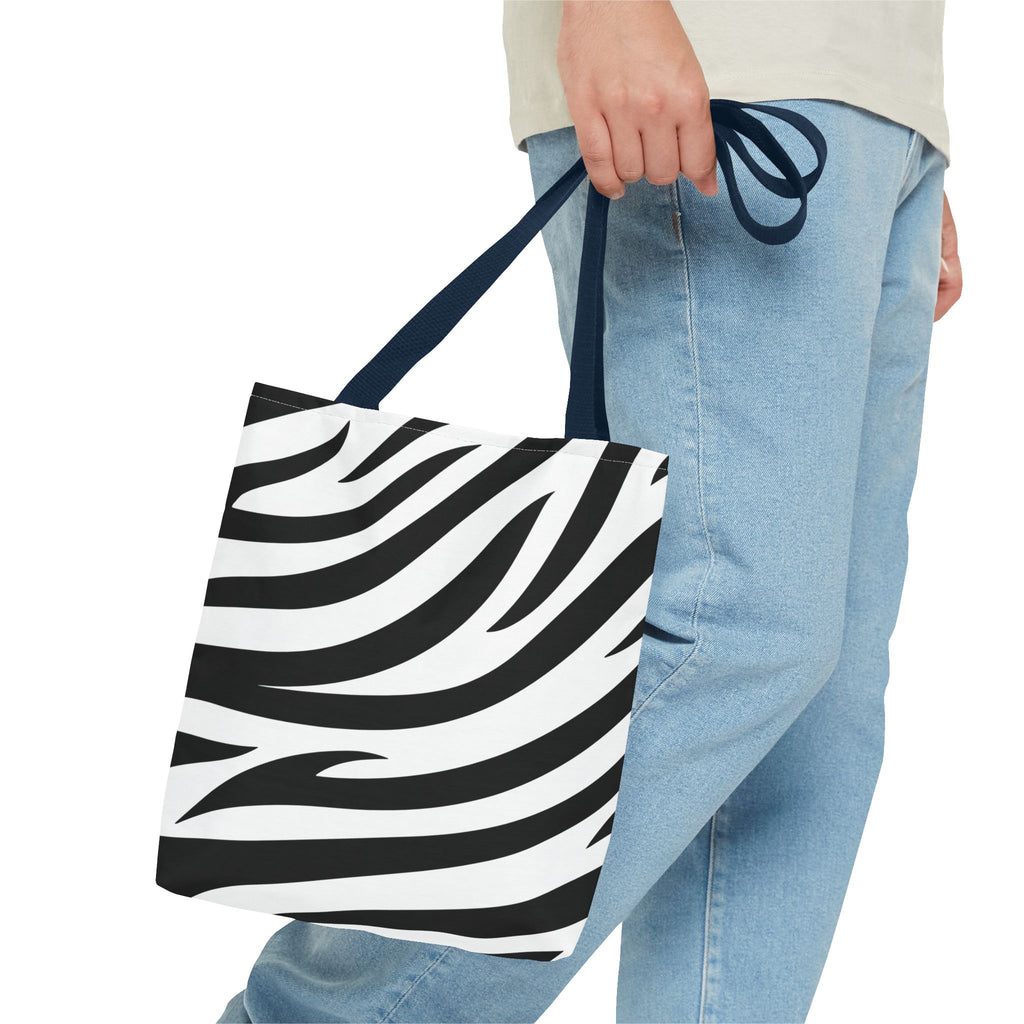 Tote Bag — Black & White Zebra Print  Fashion Tote