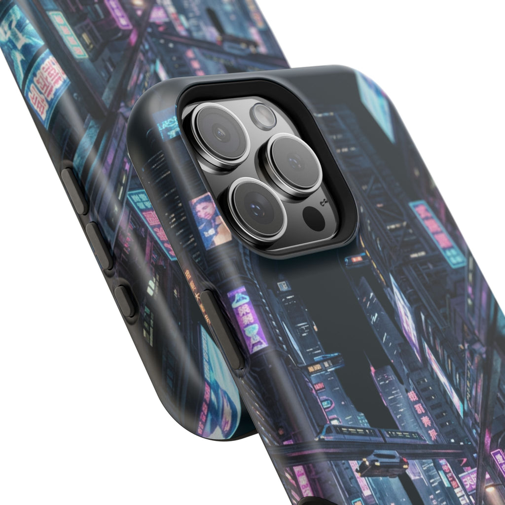 Phone Case | Cyberpunk City Magnetic Impact-Resistant Phone Cover