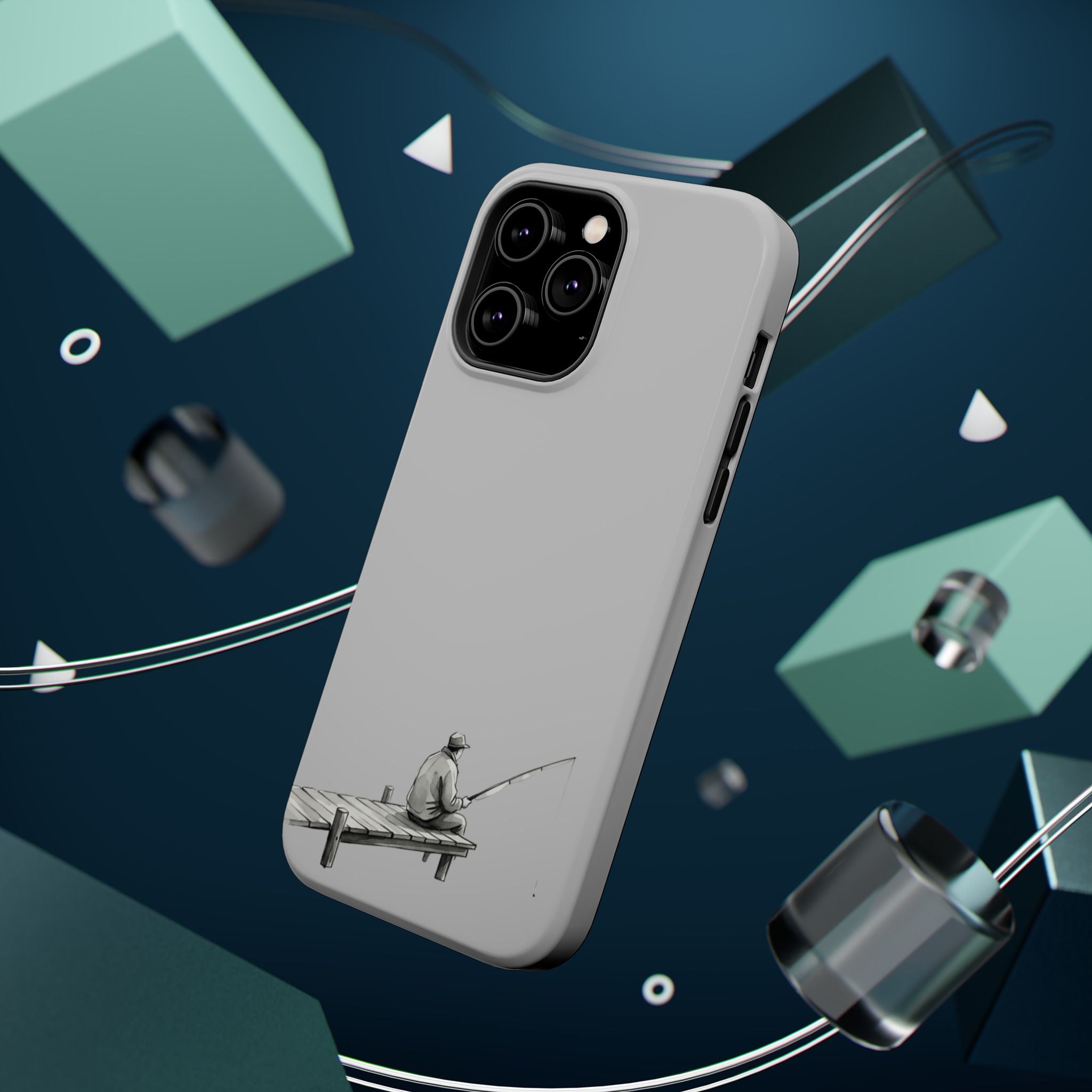 Phone Case | Fishing Dock Minimalist Magnetic Impact-Resistant Case