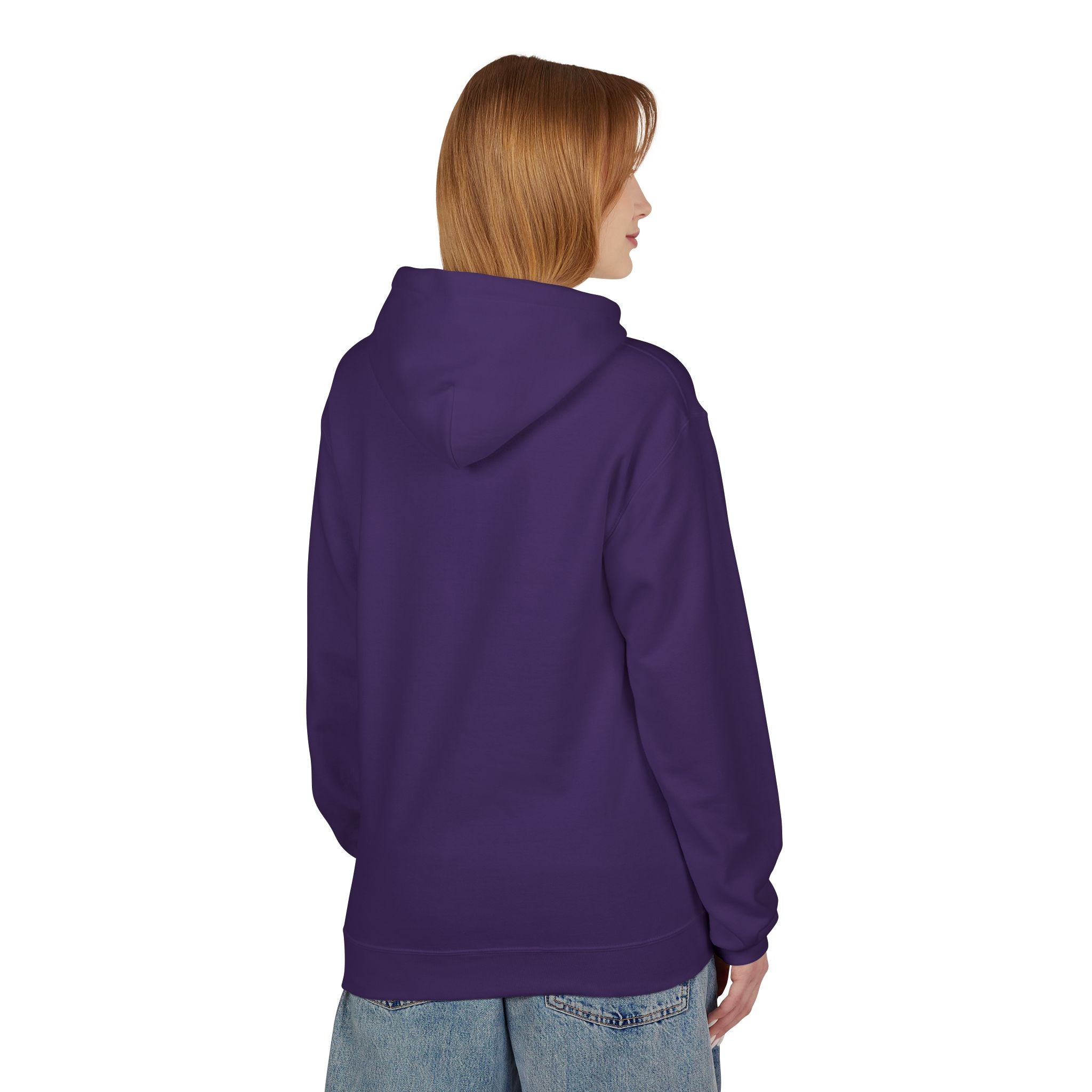 'Mom Life Hustle' Retro Hoodie | Delicate Line Illustration of a Mother & Baby