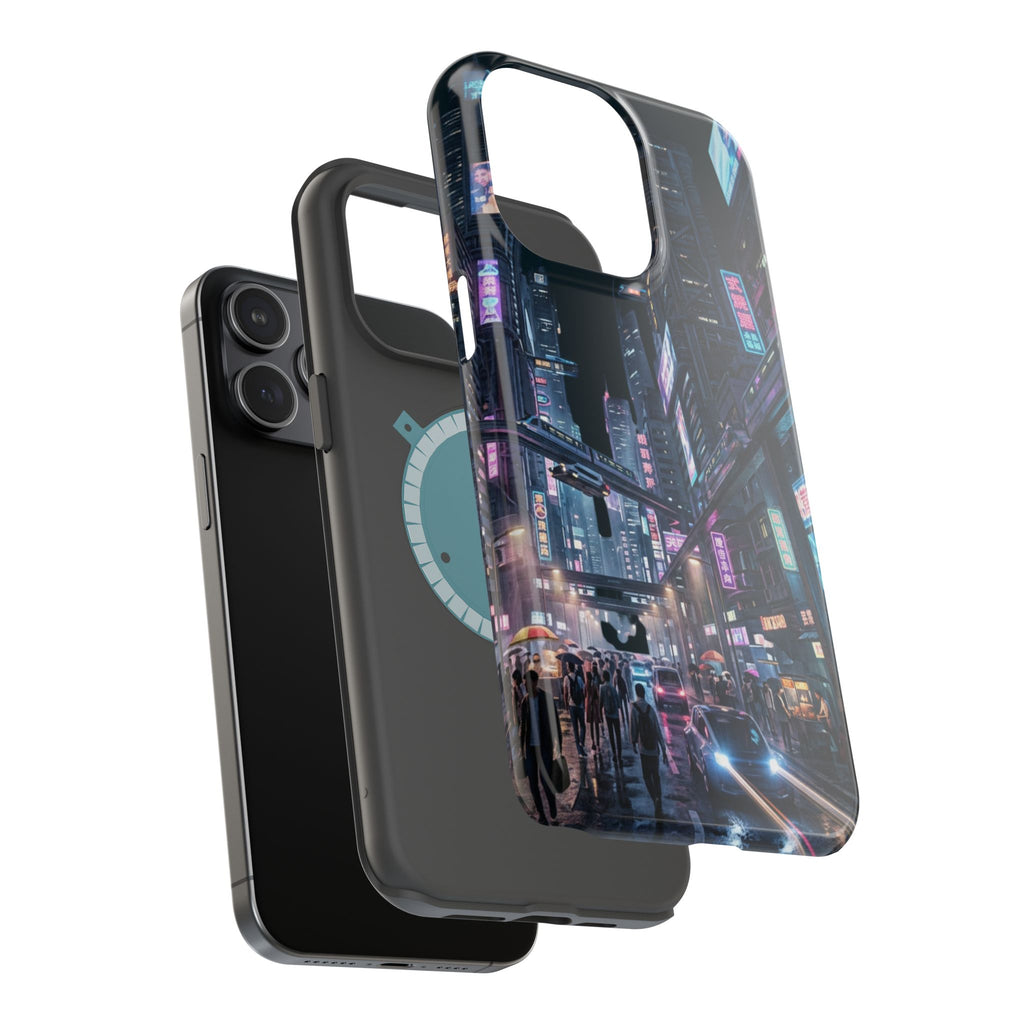 Phone Case | Cyberpunk City Magnetic Impact-Resistant Phone Cover