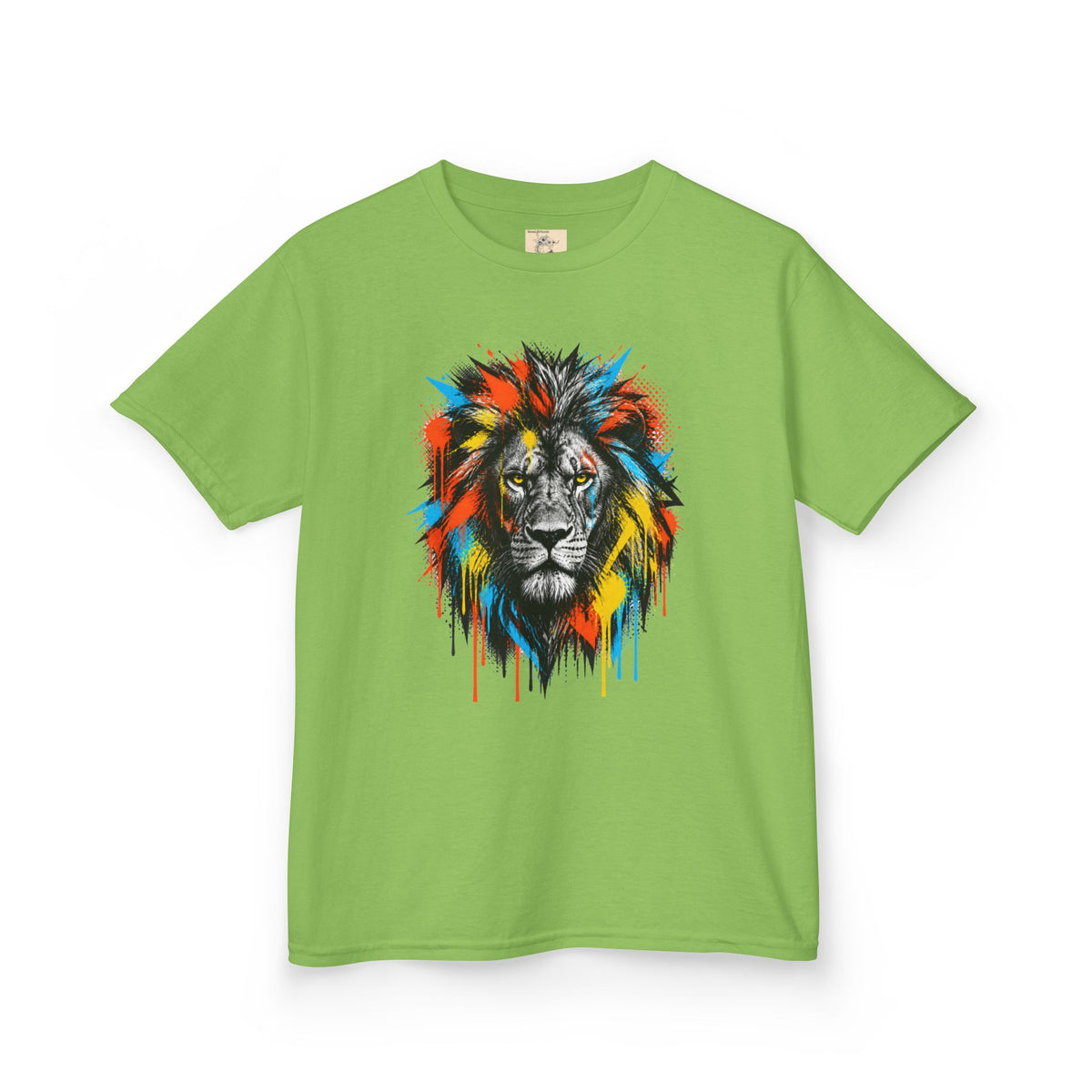 Lion Spirit Colorful Drip T-Shirt
