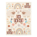 Baby Swaddle Blanket | Pastel Lambs, ABC Blocks & Rainbows Newborn Swaddle
