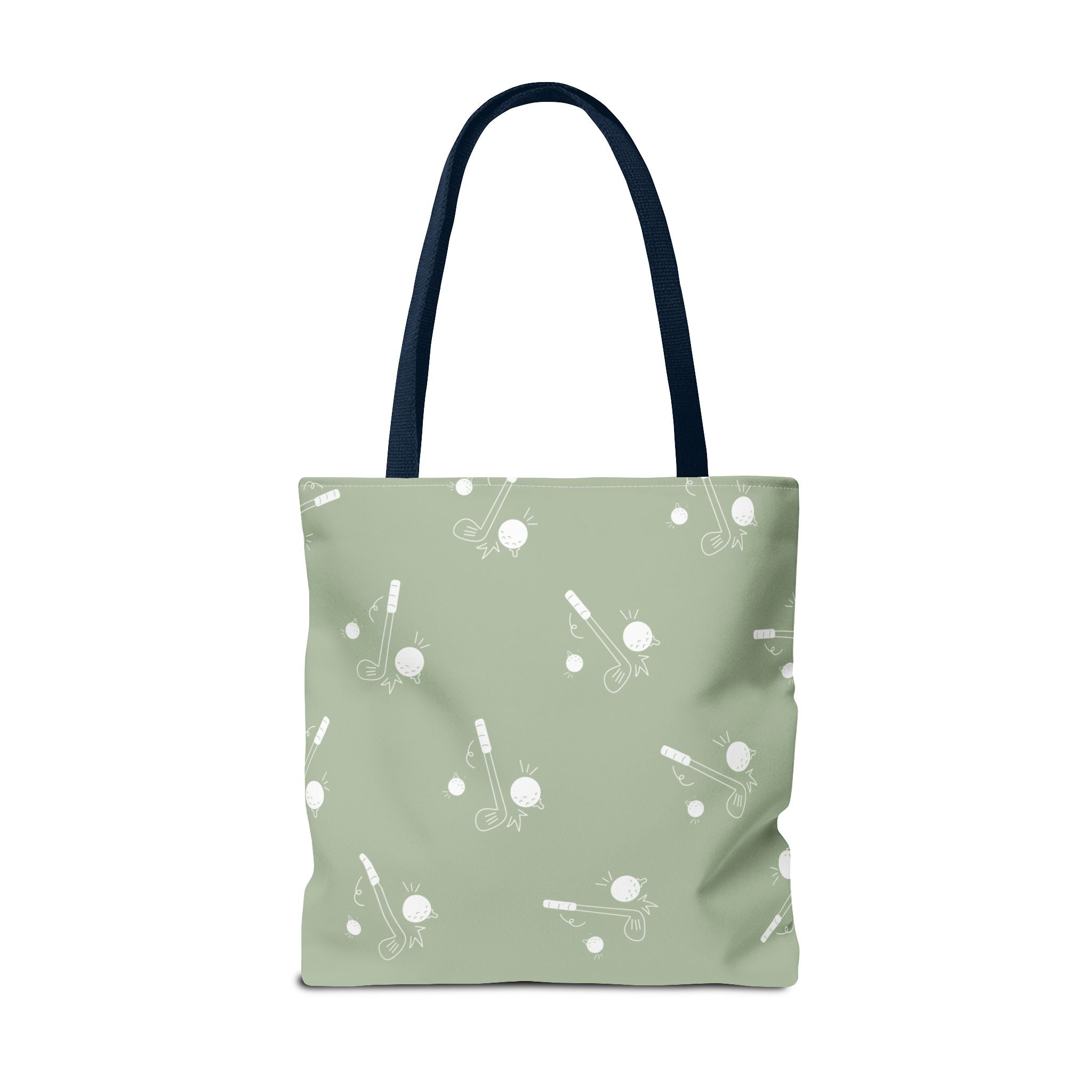 Tote Bag | Sage Green and Golf Pattern Shoulder Bag