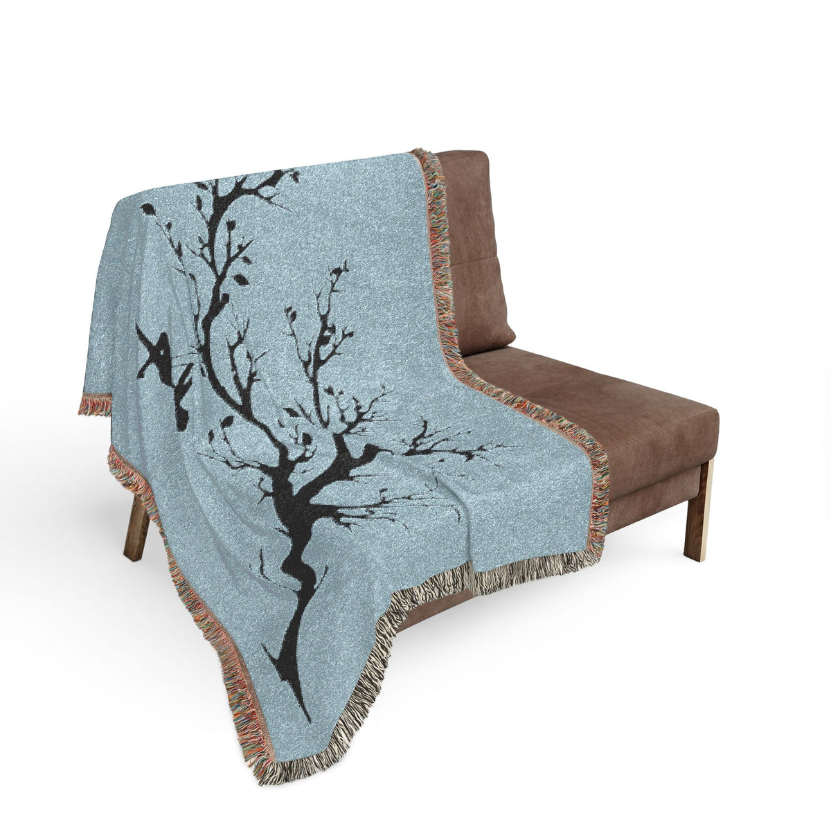 Minimalist Swinging Silhouette Throw