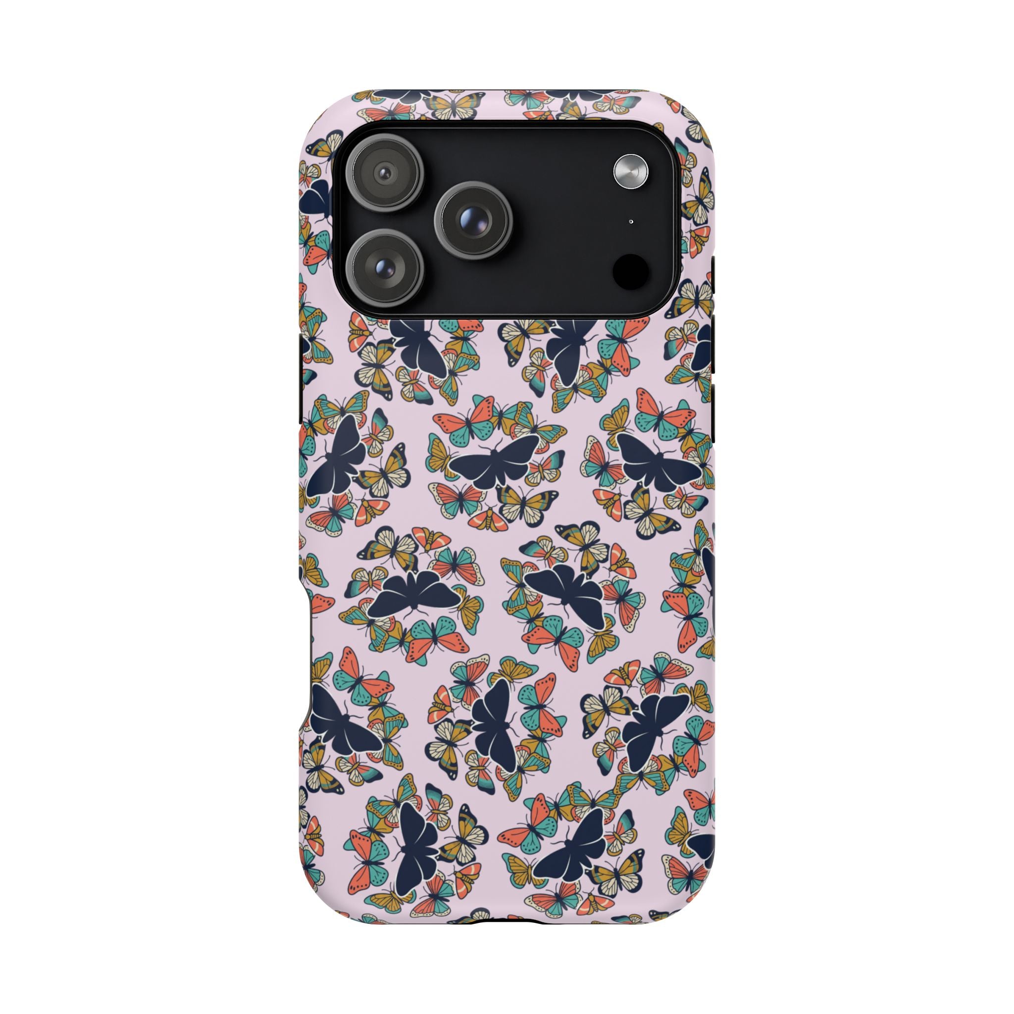 Phone Cases | Pastel Butterflies and Moths Pattern Magnetic Impact-Resistant Case