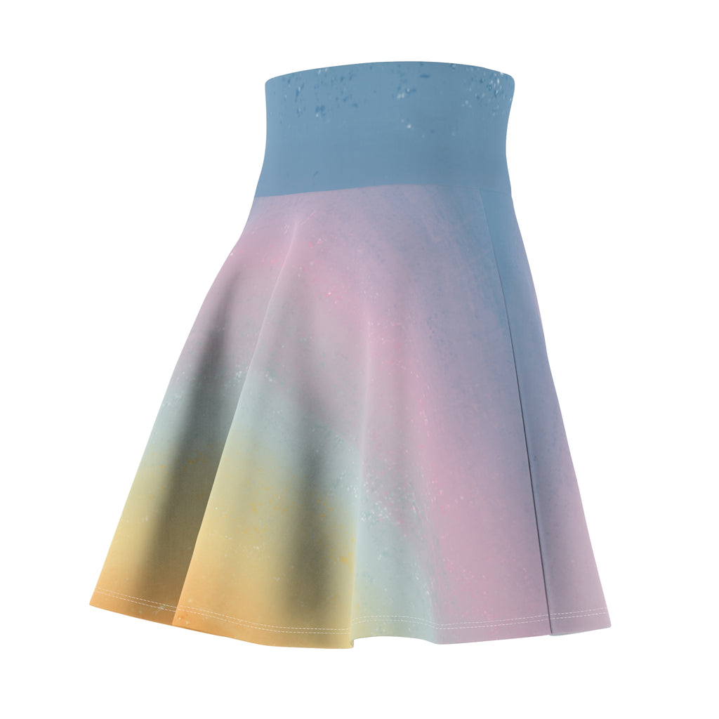 Women's Skater Skirt | Soft Pastel Ombre Skirt