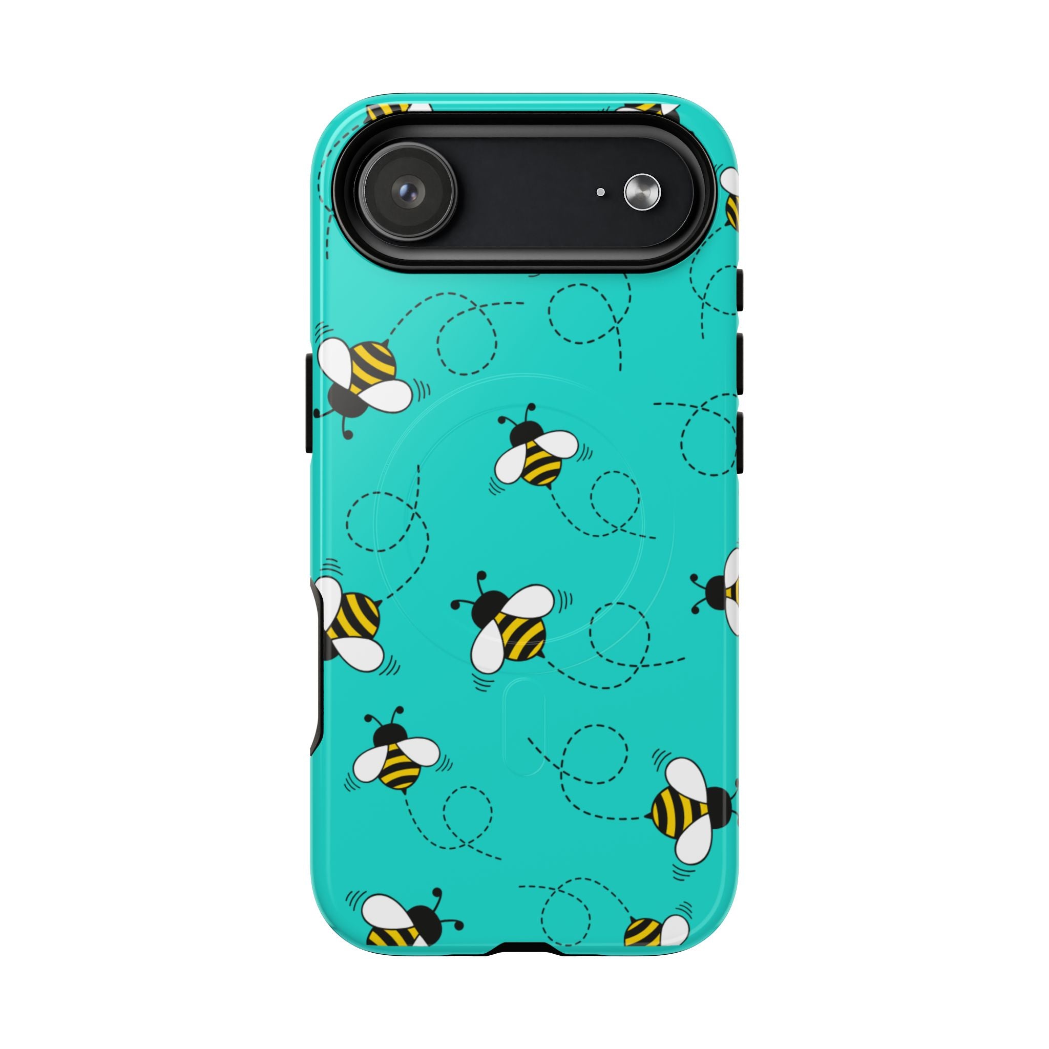 Phone Case | Cute Turquoise Bumblebee Tough Magnetic Phone Case