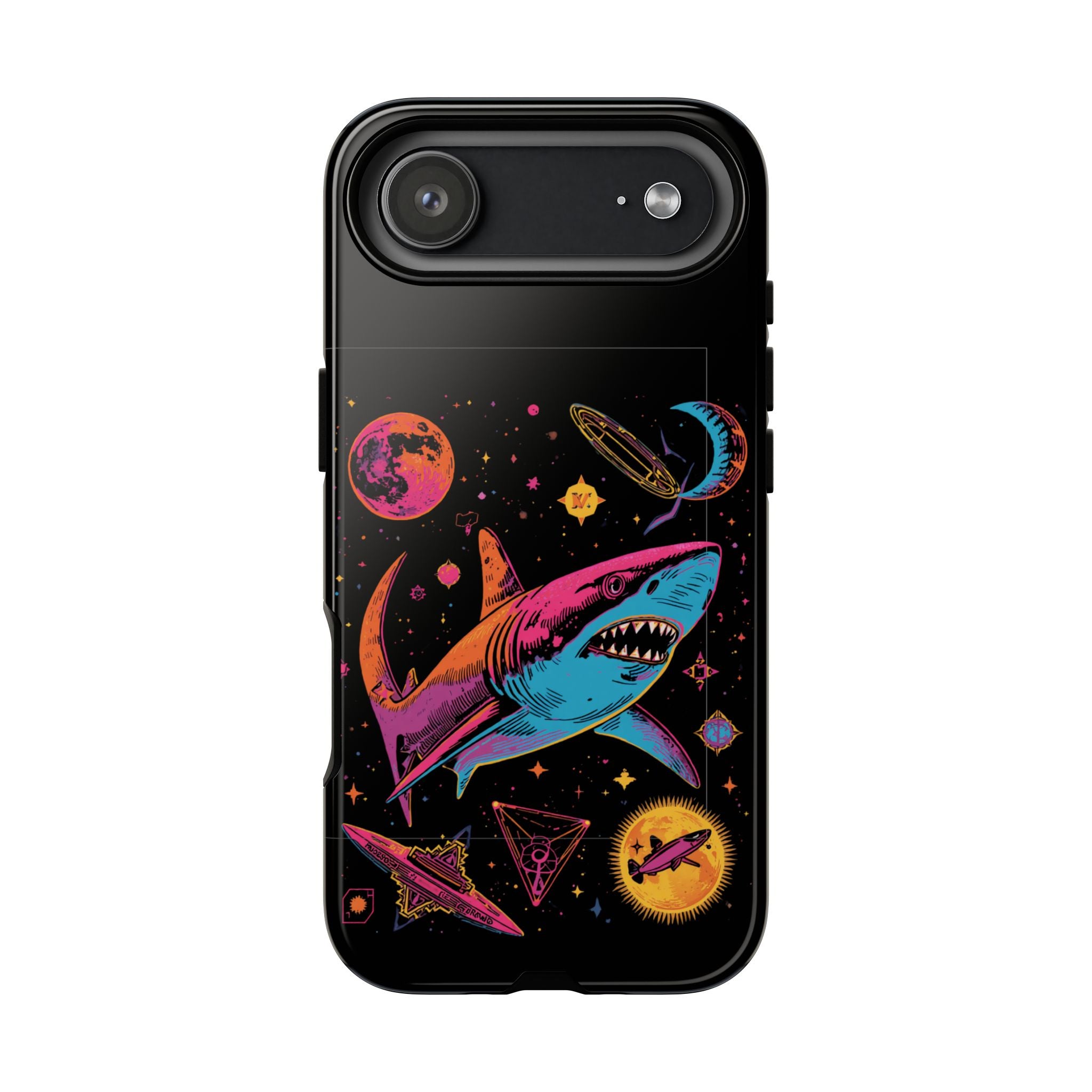 Phone Cases | Neon Space Shark Case