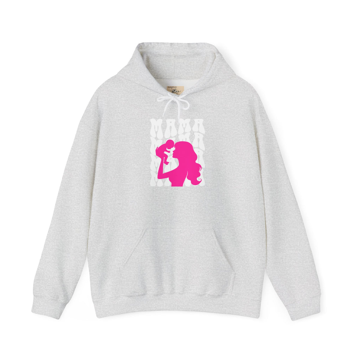 Pink "Mama" & Baby Silhouette Hoodie